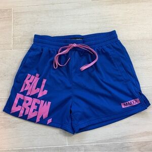 Kill Crew Blue + Pink Muay Thai Athletic Shorts